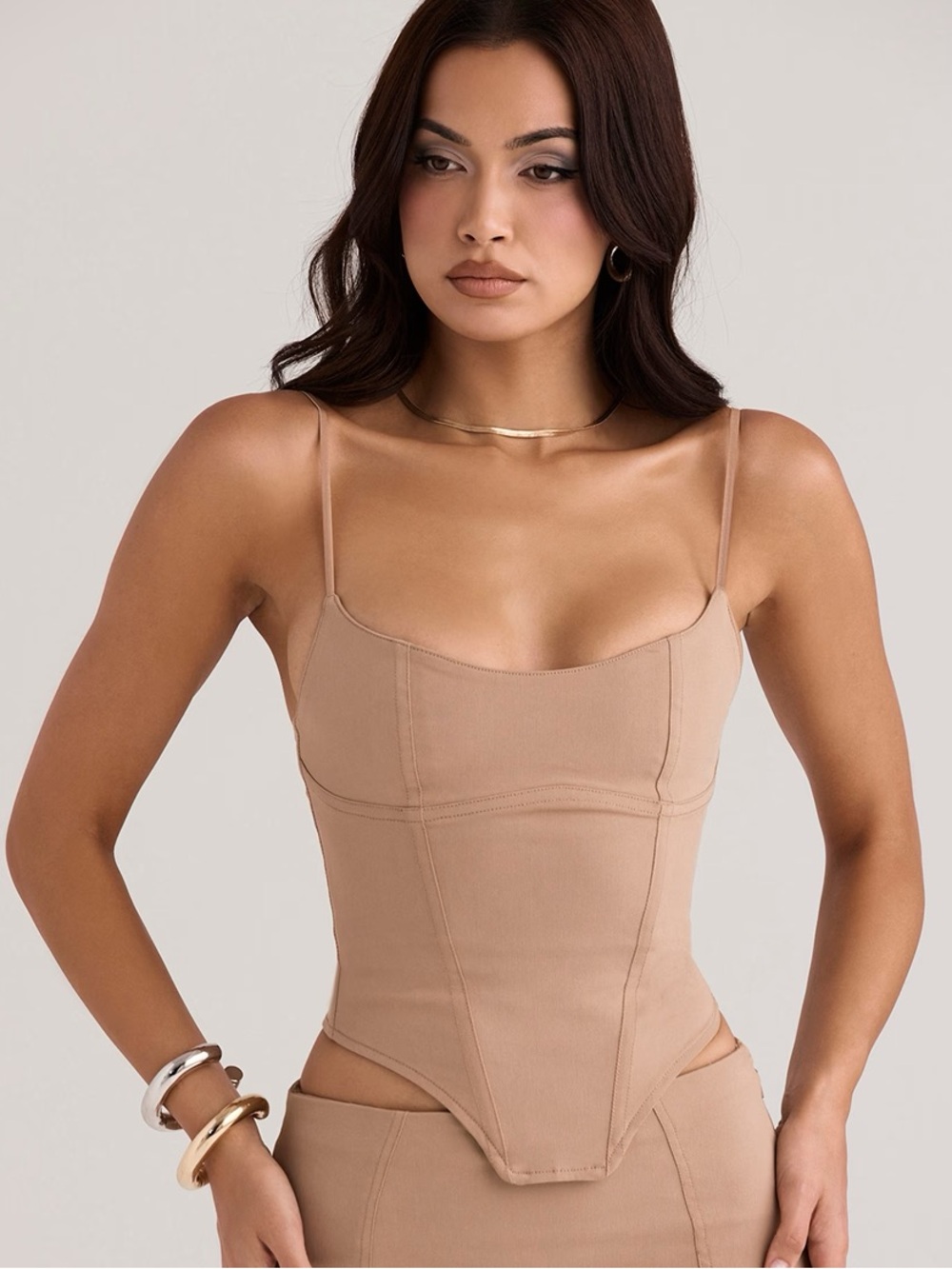 House of CB Flavia Beige Sculpting Corset